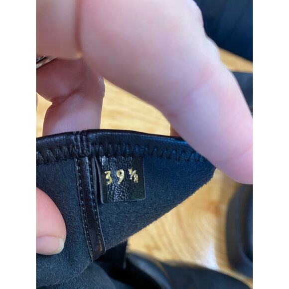 Stella McCartney Platform Heel Boots Women's 8.5 Black Leather Side Zip S24 - Picture 10 of 10